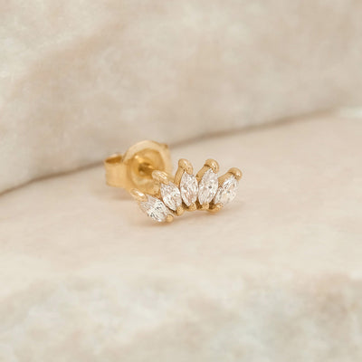 By Charlotte 14k Gold Eternal Lotus Single Stud Earring