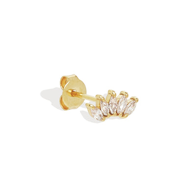 By Charlotte 14k Gold Eternal Lotus Single Stud Earring