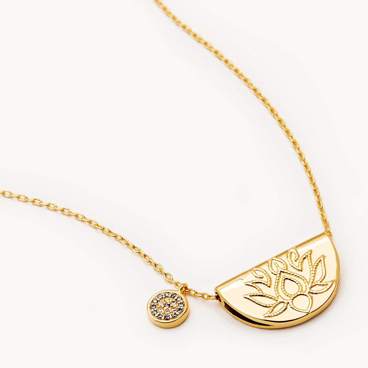 By Charlotte Lucky Lotus Necklace, Gold