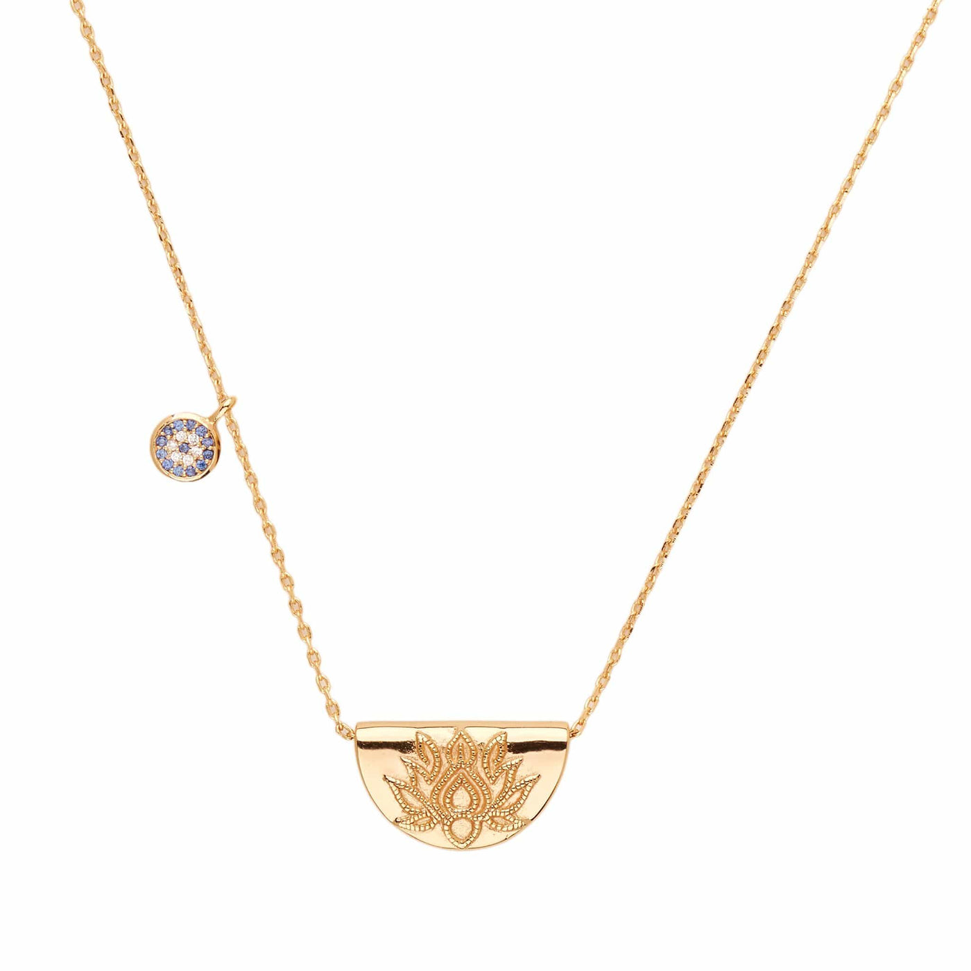 By Charlotte Lucky Lotus Necklace, Gold