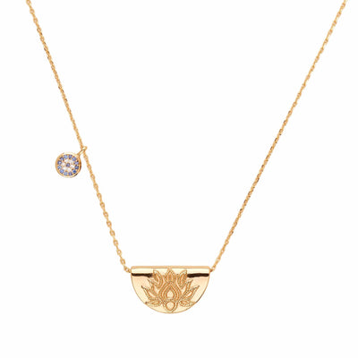 By Charlotte Lucky Lotus Necklace, Gold