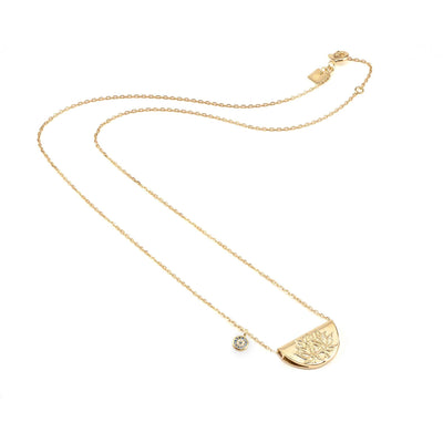 By Charlotte Lucky Lotus Necklace, Gold