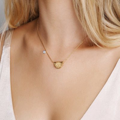 By Charlotte Lucky Lotus Necklace, Gold