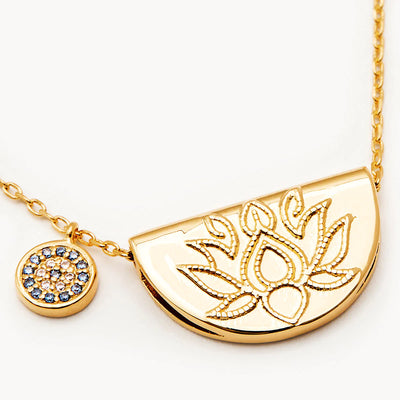 By Charlotte Lucky Lotus Necklace, Gold