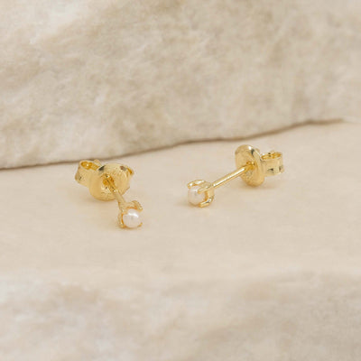 By Charlotte Moonlight Stud Earrings, Gold