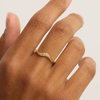 By Charlotte Horizon Ring, Gold or Silver