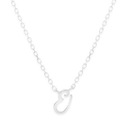 By Charlotte Love Letter Initial Necklace, Silver