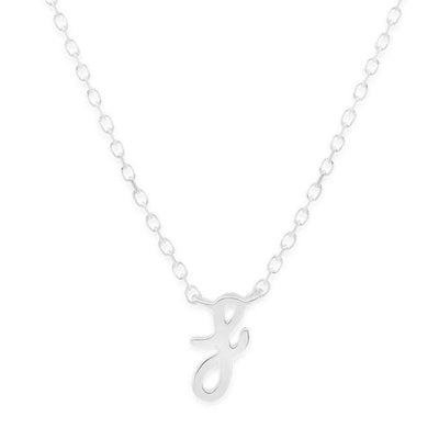 By Charlotte Love Letter Initial Necklace, Silver