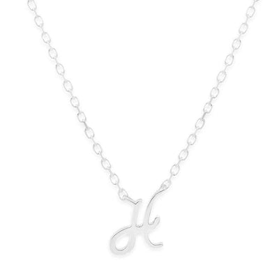 By Charlotte Love Letter Initial Necklace, Silver