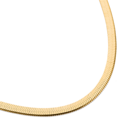 Kirstin Ash Herringbone Chain Necklace, Gold