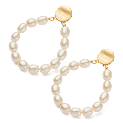 Kirstin Ash Lustre Pearl Earrings, Gold