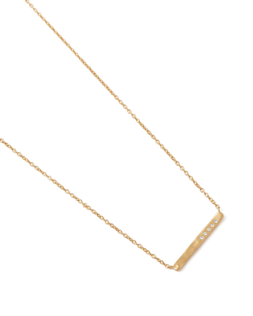 Kirstin Ash Sun Lines Bar Necklace, Gold