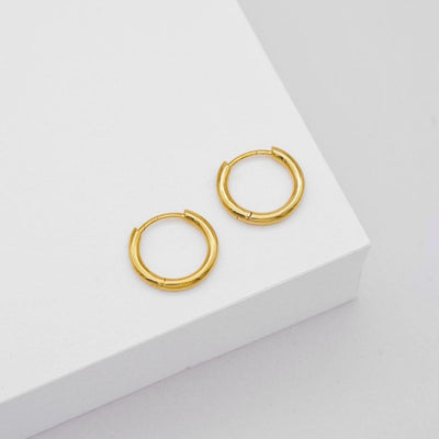 Linda Tahija Max Huggie Earrings, Gold