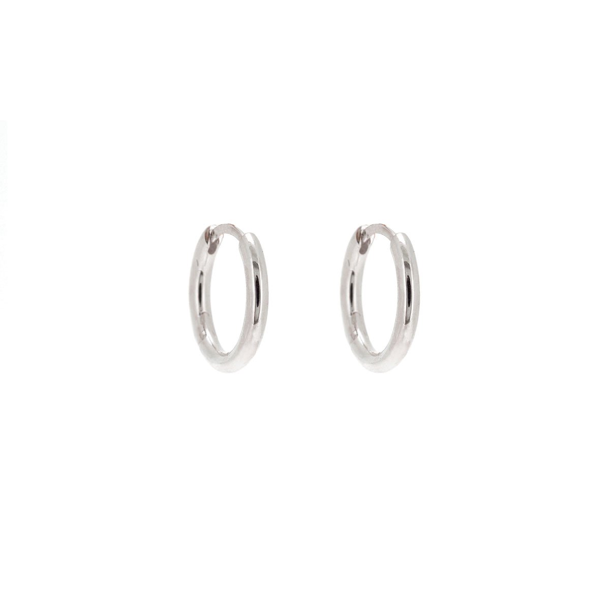 Linda Tahija Max Huggie Earrings, Silver