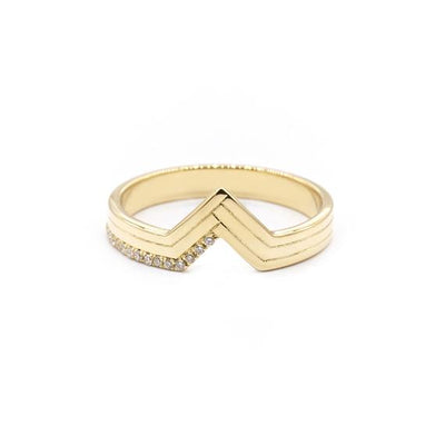 Natalie Marie Diamond Chione Ring, Gold