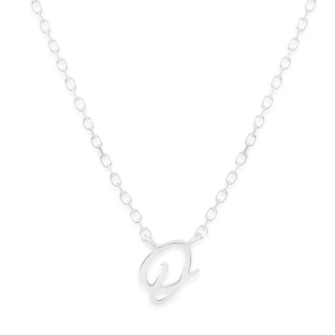 By Charlotte Love Letter Initial Necklace, Silver