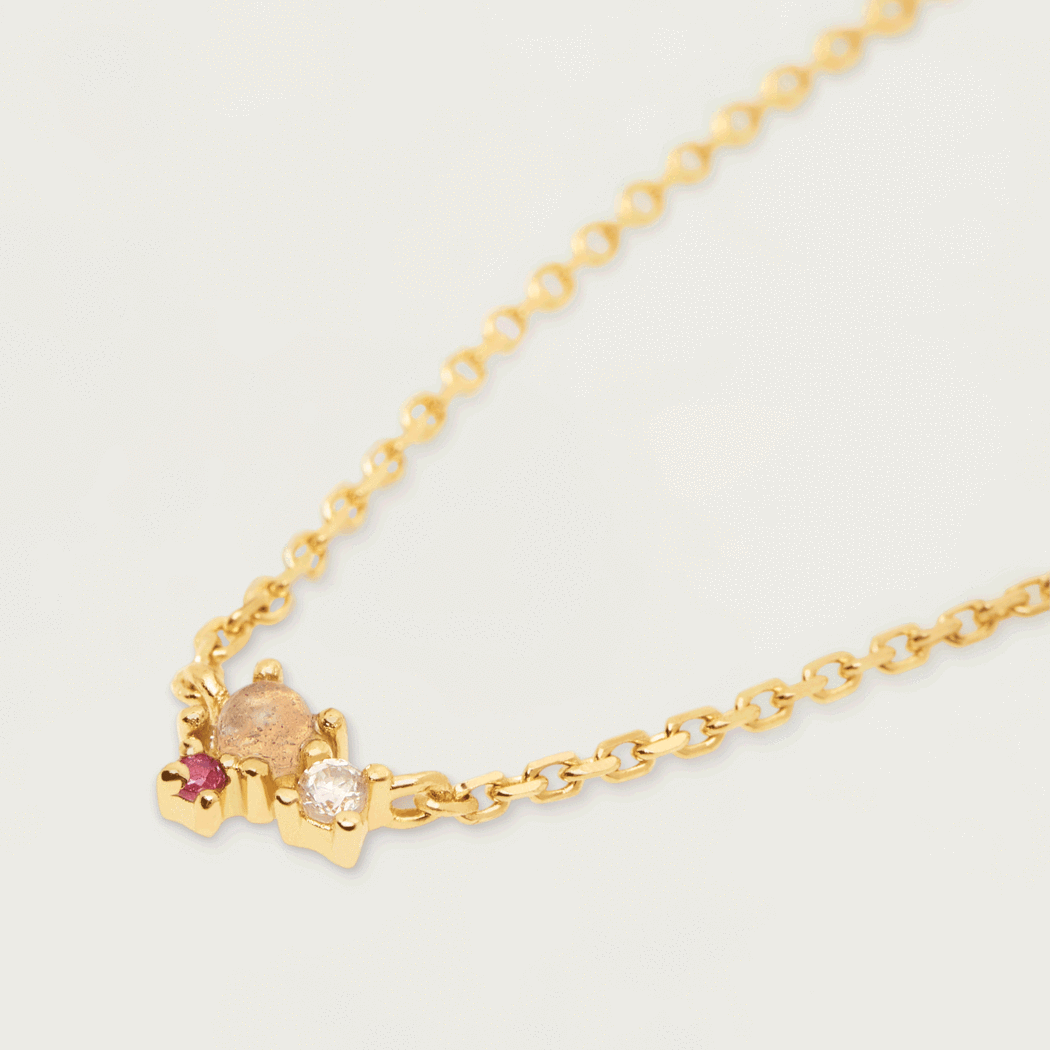 PD Paola Rosé Blush Necklace, Gold