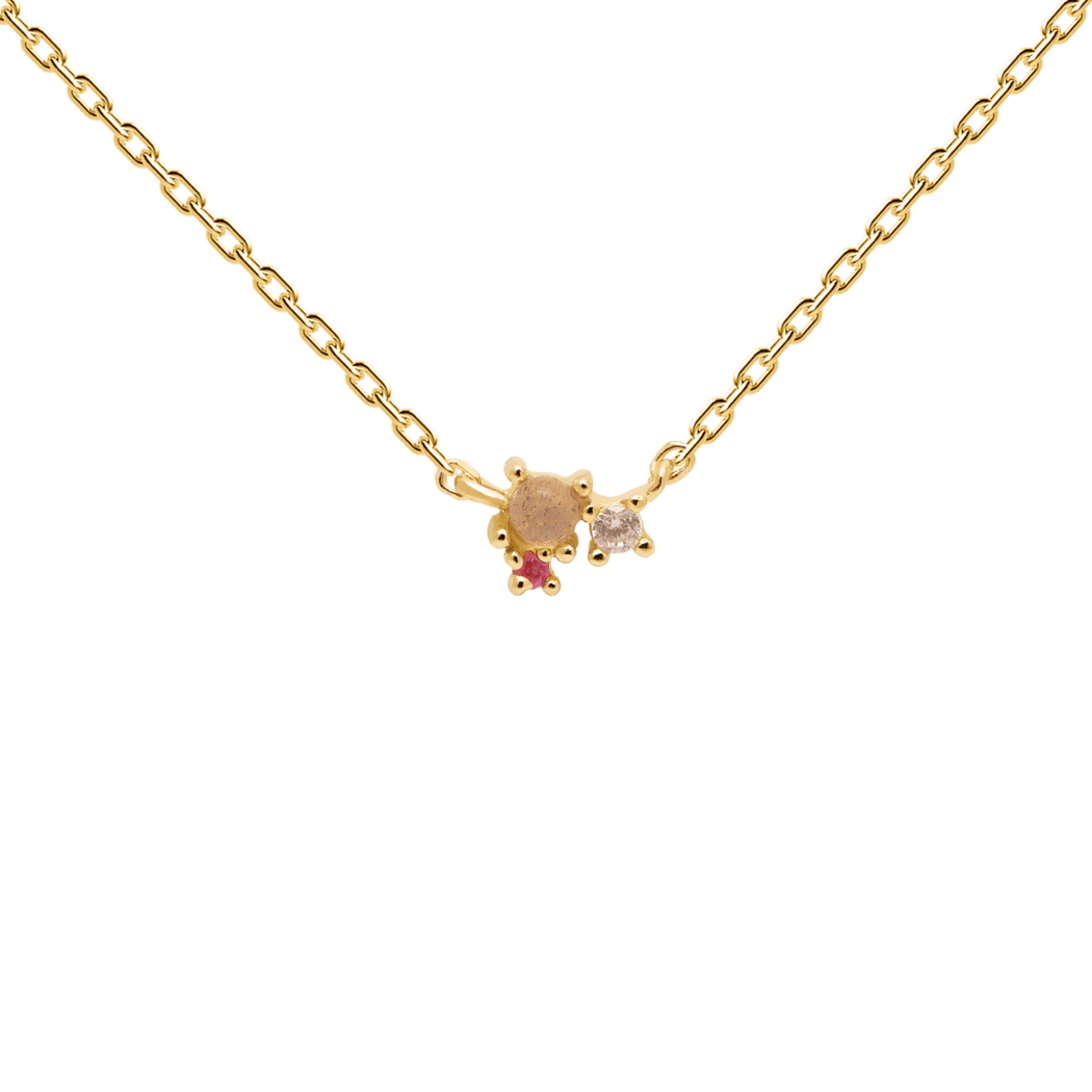 PD Paola Rosé Blush Necklace, Gold