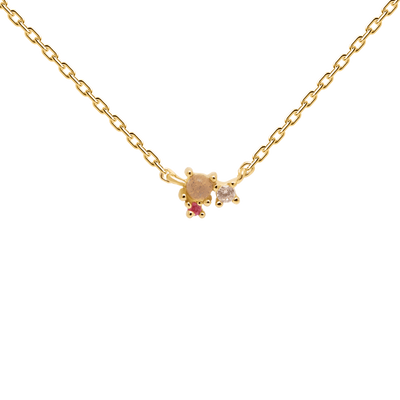 PD Paola Rosé Blush Necklace, Gold