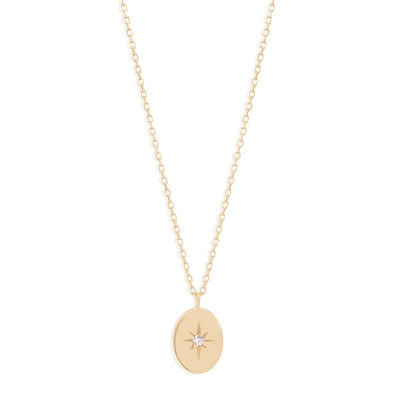 By Charlotte 14k Gold Shine Your Light Diamond Necklace