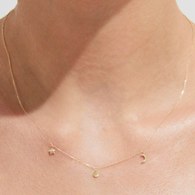 By Charlotte 14k Gold Sky Necklace