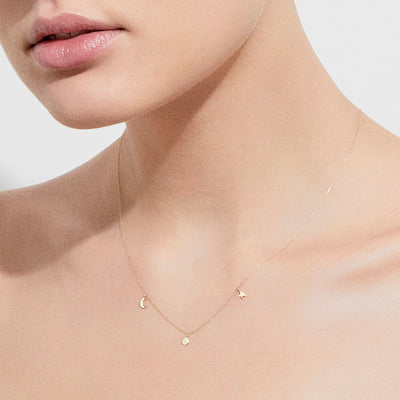 By Charlotte 14k Gold Sky Necklace