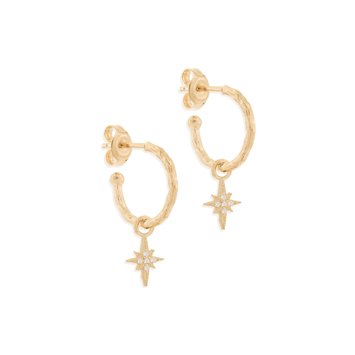 By Charlotte Starlight Hoops, Gold