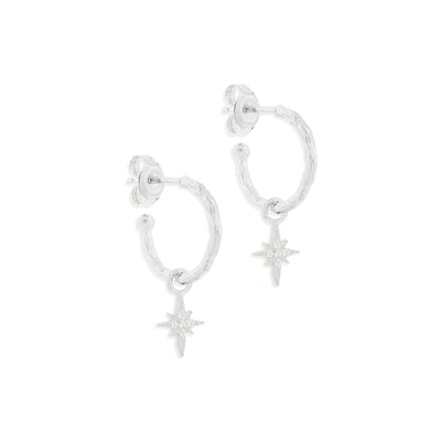 By Charlotte Starlight Hoops, Silver