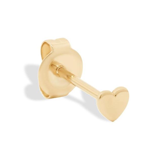 By Charlotte 14k Gold Sweetheart Single Stud Earring