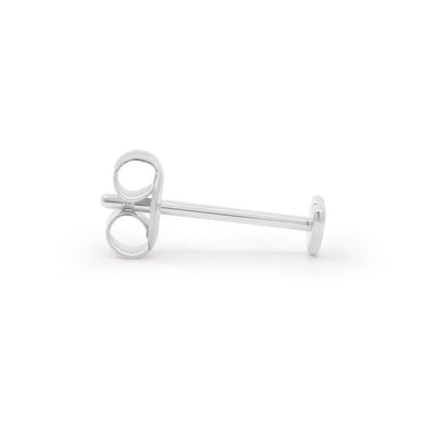 By Charlotte 14k White Gold Sweetheart Single Stud Earring