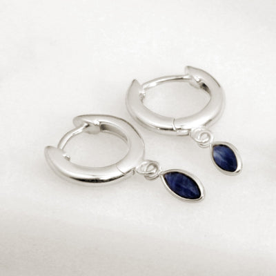 Temple of the Sun Alessandra Iolite Earrings, Silver