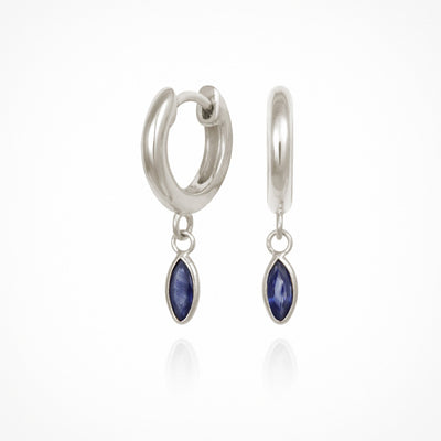 Temple of the Sun Alessandra Iolite Earrings, Silver