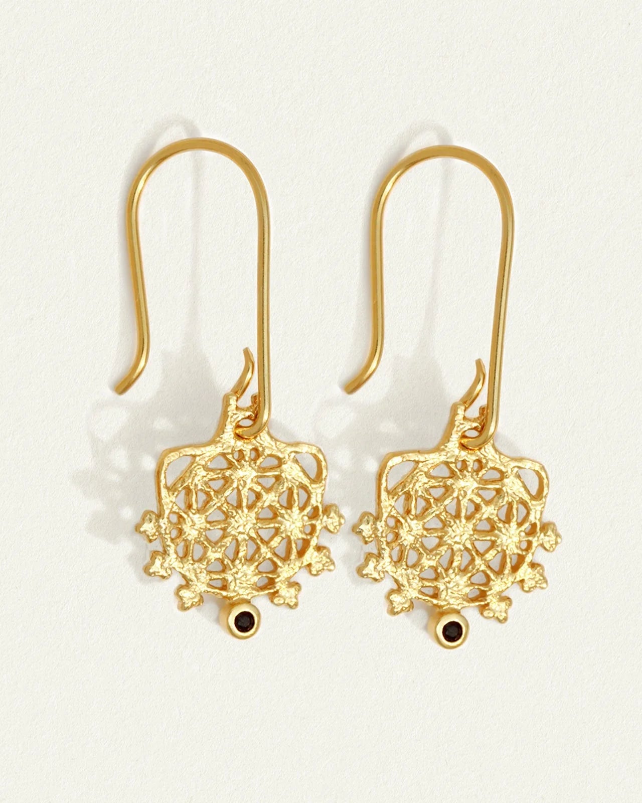 Temple of the Sun Arinna Earrings, Gold