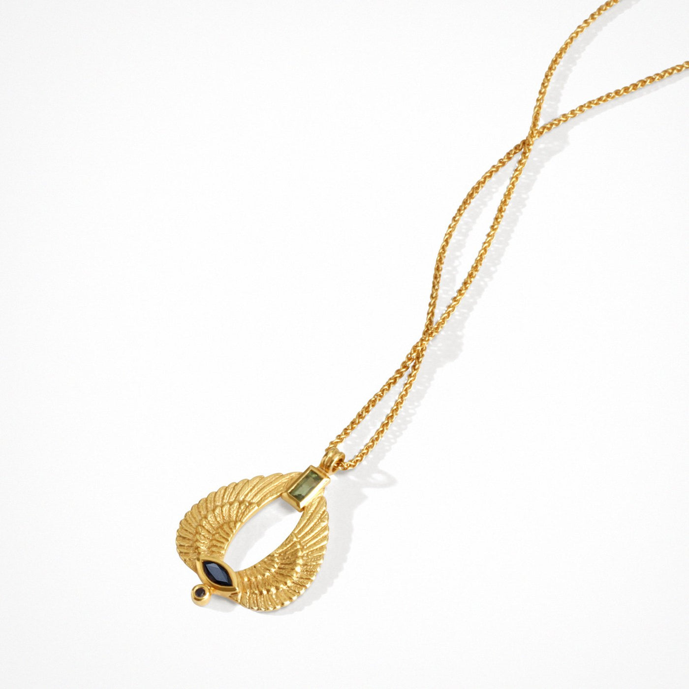 Temple of the Sun Aum Necklace, Gold