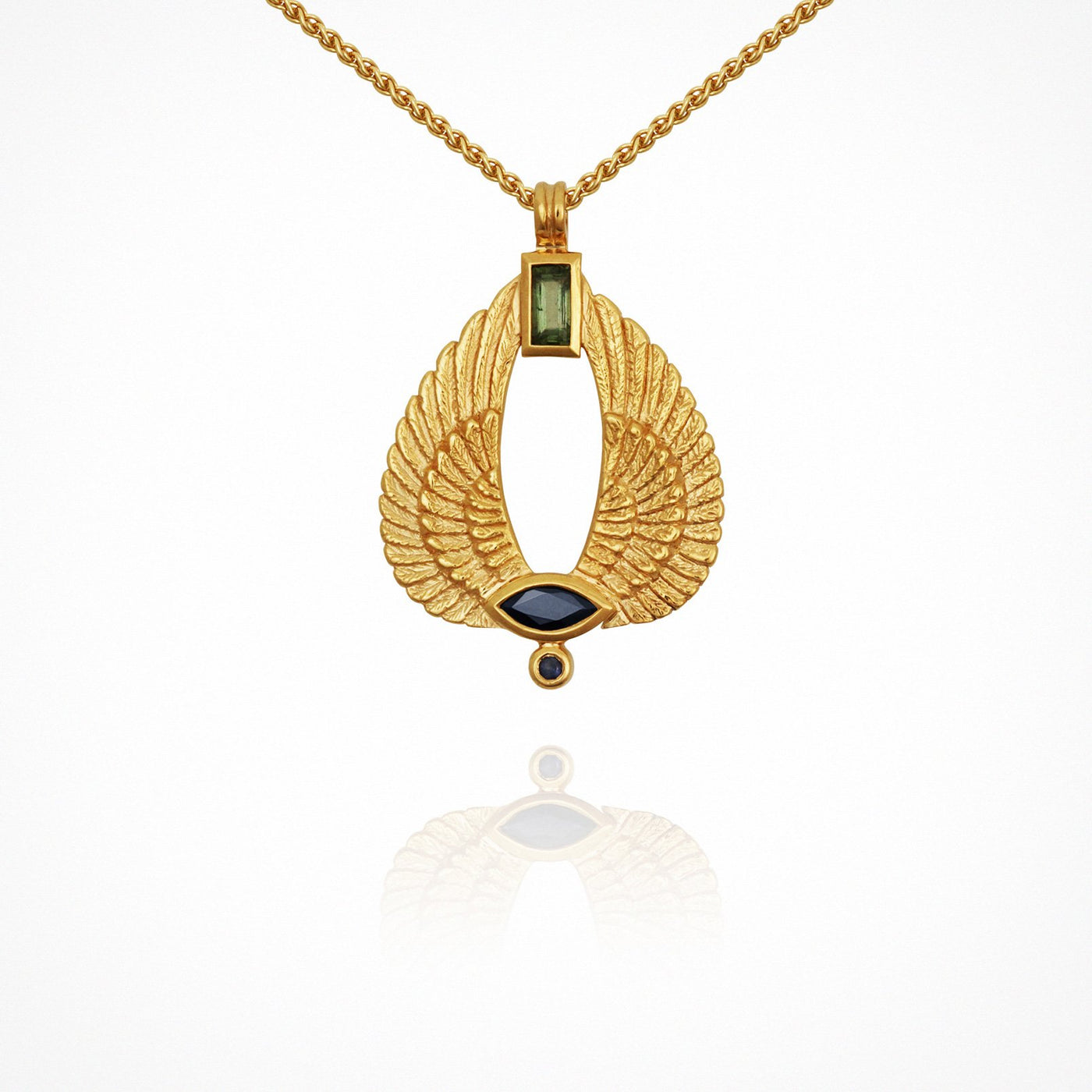 Temple of the Sun Aum Necklace, Gold