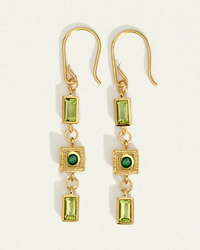 Temple of the Sun Florence Earrings, Gold