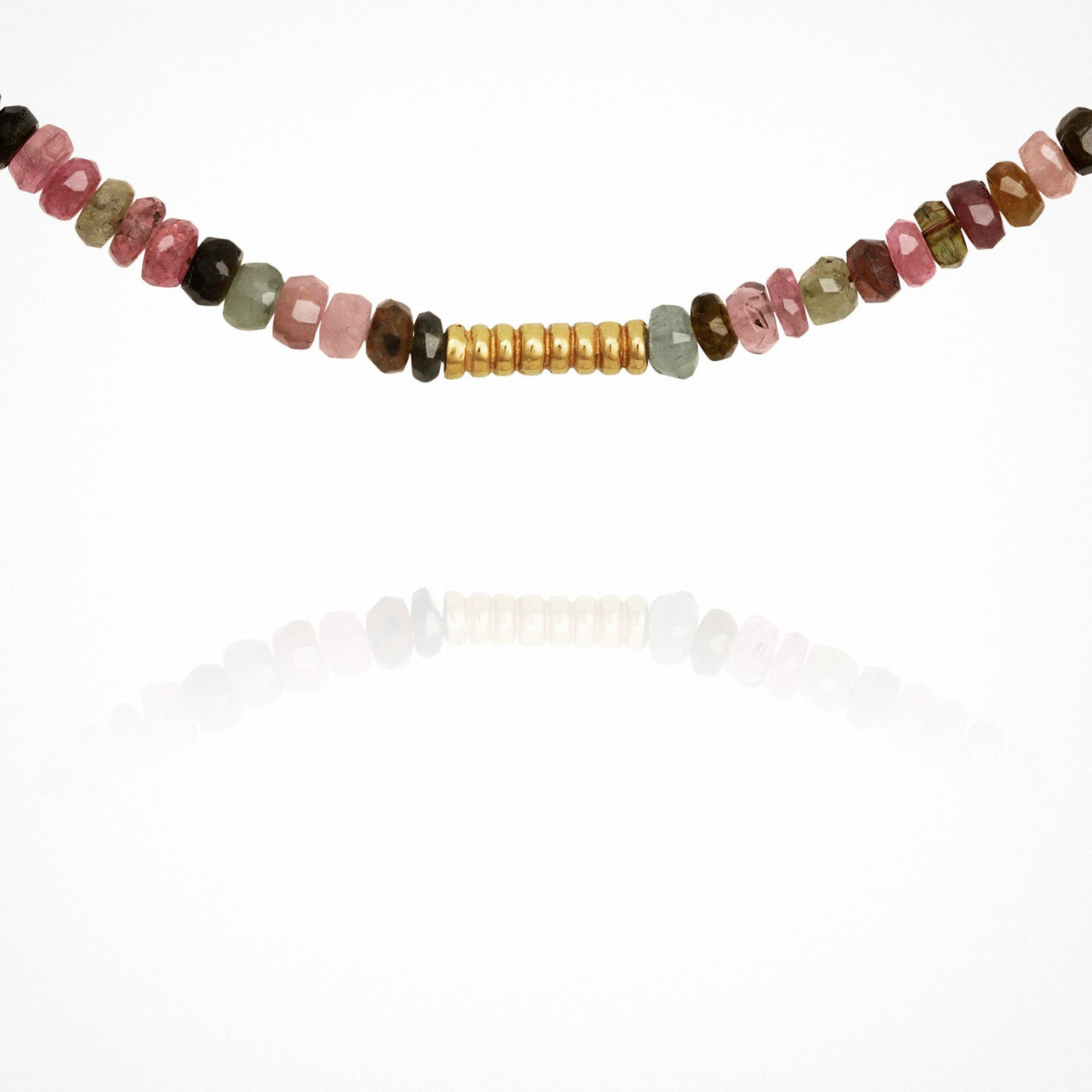 Temple of the Sun Rhodes Tourmaline Necklace, Gold