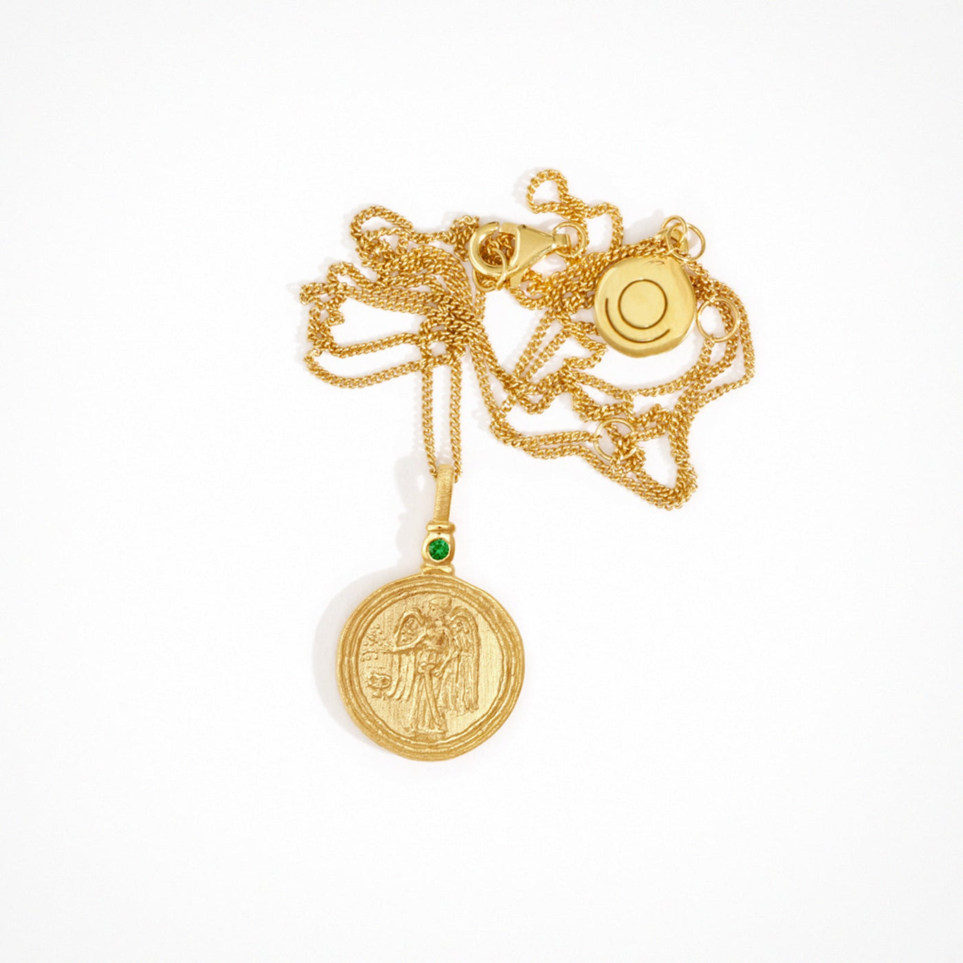 Temple of the Sun Serafina Coin Necklace, Gold