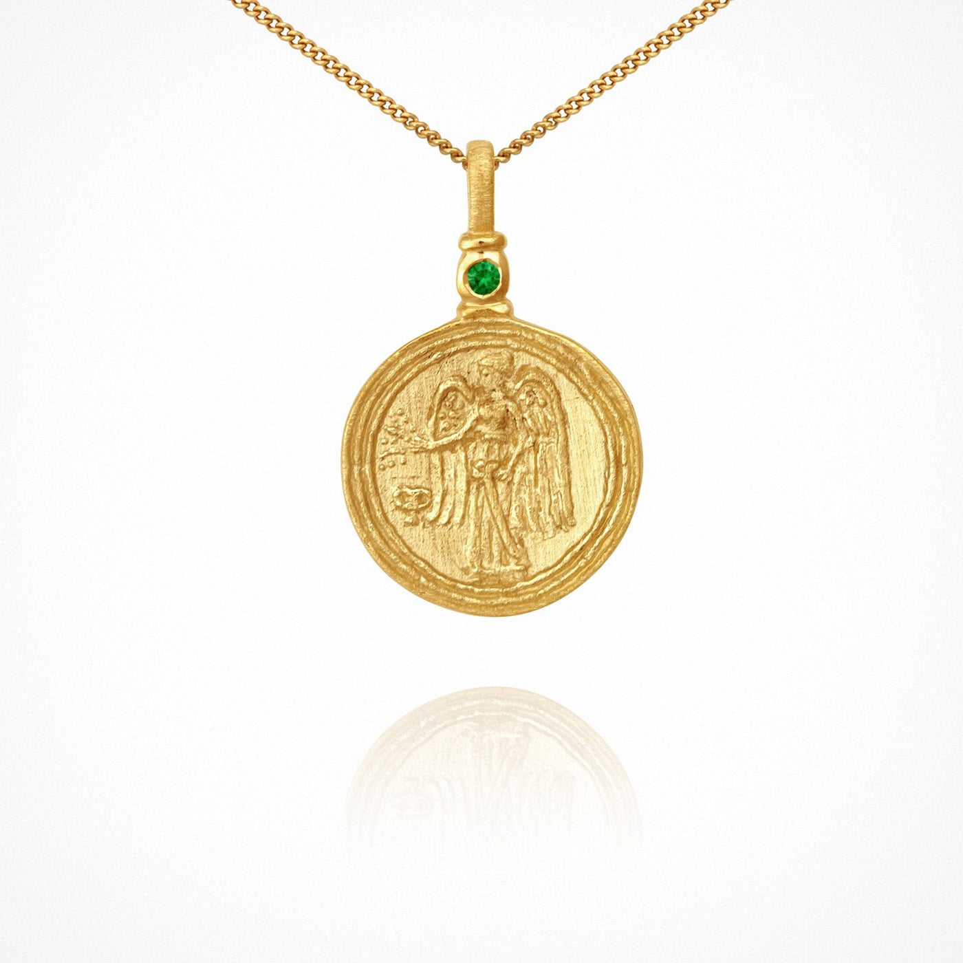 Temple of the Sun Serafina Coin Necklace, Gold