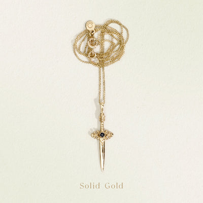 Temple of the Sun Solid Gold Themis Necklace