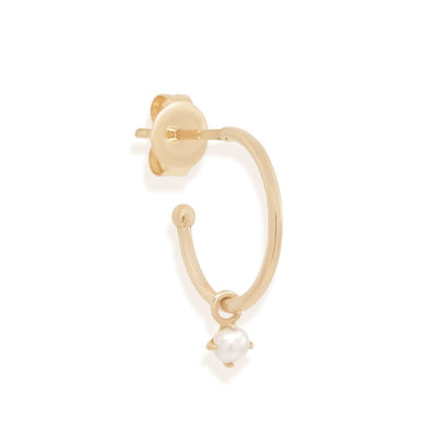 By Charlotte 14k Gold Tranquillity Single Hoop Earring