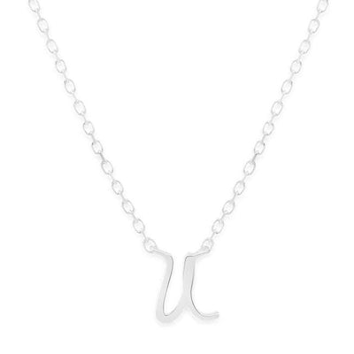 By Charlotte Love Letter Initial Necklace, Silver