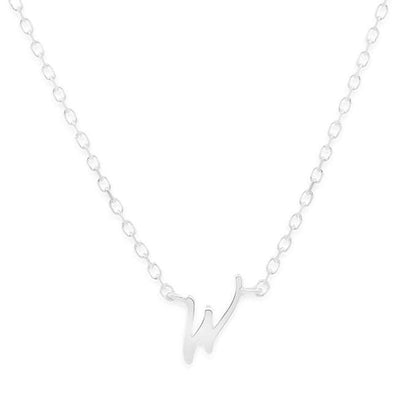 By Charlotte Love Letter Initial Necklace, Silver