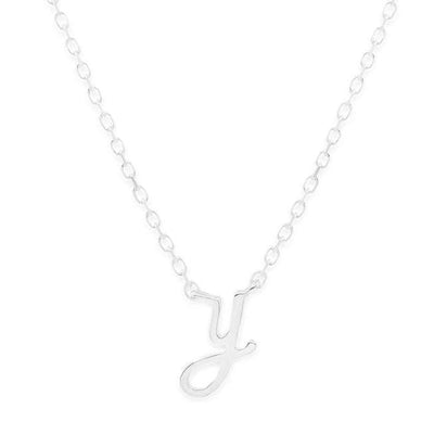 By Charlotte Love Letter Initial Necklace, Silver