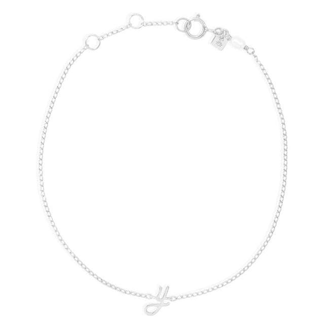 By Charlotte Love Letter Initial Bracelet, Silver